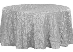 Pinchwheel Round Tablecloth – Silver