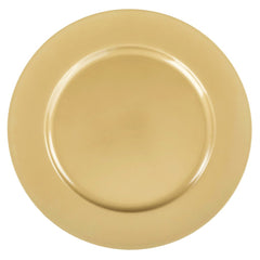 Plain Round 13" Charger Plates - Gold
