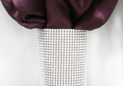 Large Rhinestone Velcro Drape/Sash Clip – Silver