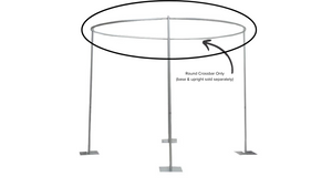 10ft Round Crossbar Drape Support