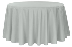 Polyester Round Tablecloth – Silver/Gray (new tone)