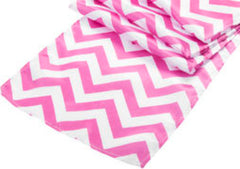 Chevron Satin Table Runner – Fuchsia