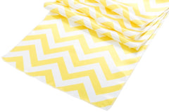 Chevron Satin Table Runner – Yellow