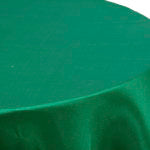 Emerald Satin Round Table Cover