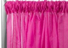 Sheer Voile Drape/Backdrop – Fuchsia