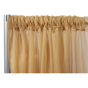 Gold Sheer Drapes