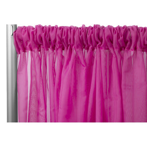 Fuchsia Sheer Drapes