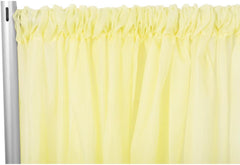 Sheer Voile 8ft H x 118″ W drape/backdrop – Yellow