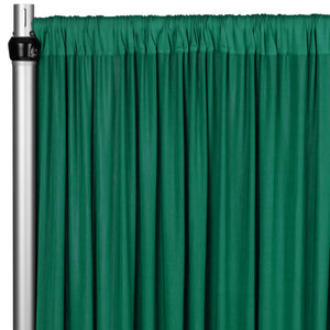 Spandex 4-way Stretch Drape Curtain 10ft H x 60" W - Emerald Green