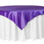 Purple Taffeta Square Tablecloth