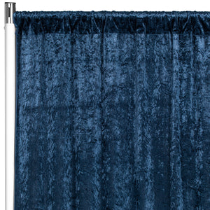 Velvet Drape/Backdrop Curtain Panel - Navy Blue