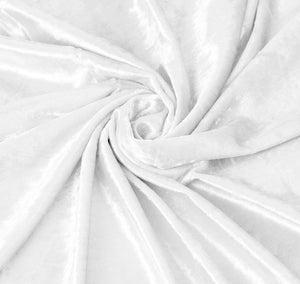 10 yards Velvet Fabric Roll - White