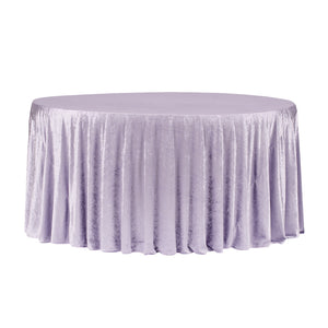 Velvet 132" Round Tablecloth - Victorian Lilac/Wisteria