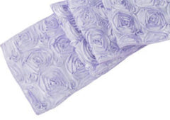 Wedding Rosette SATIN Table Runner – Lavender