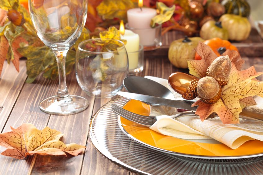 autumn table setup