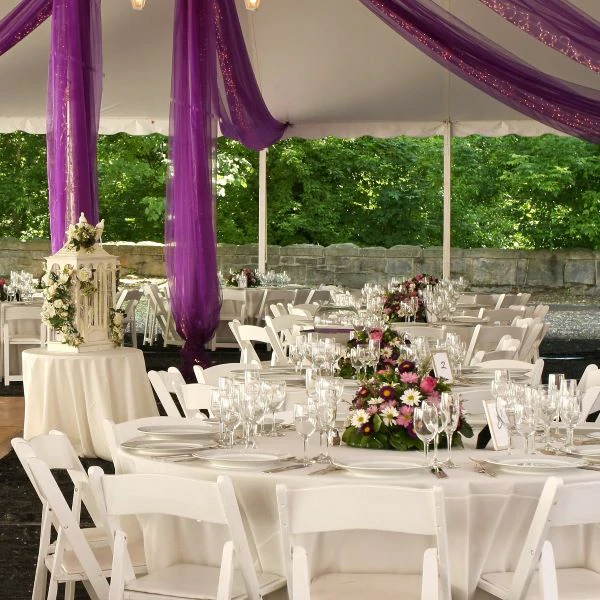 ceiling draping ideas for tent weddings