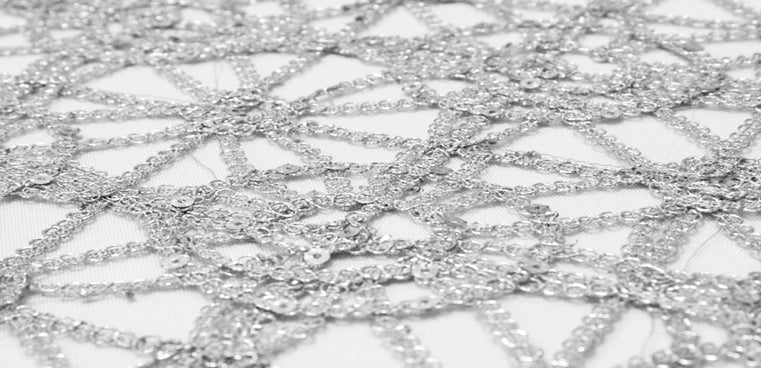  Silver Chemical Lace Table Linen