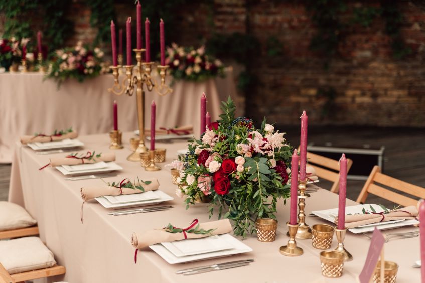 elegant wedding table