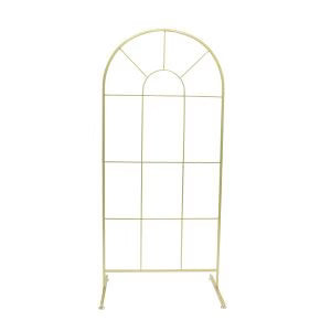 French Window Arch Frame Backdrop Party Stand - Gold