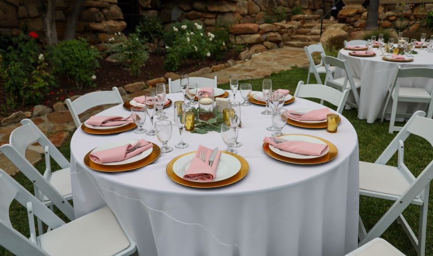 garden wedding reception