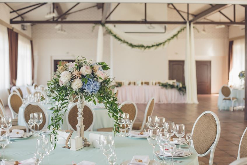 mint green tablecloth