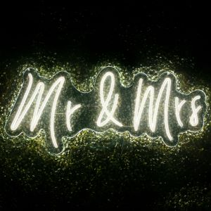 Mr & Mrs Neon Wedding Sign 88cm x 55cm