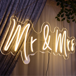 Mr & Mrs Neon Wedding Sign