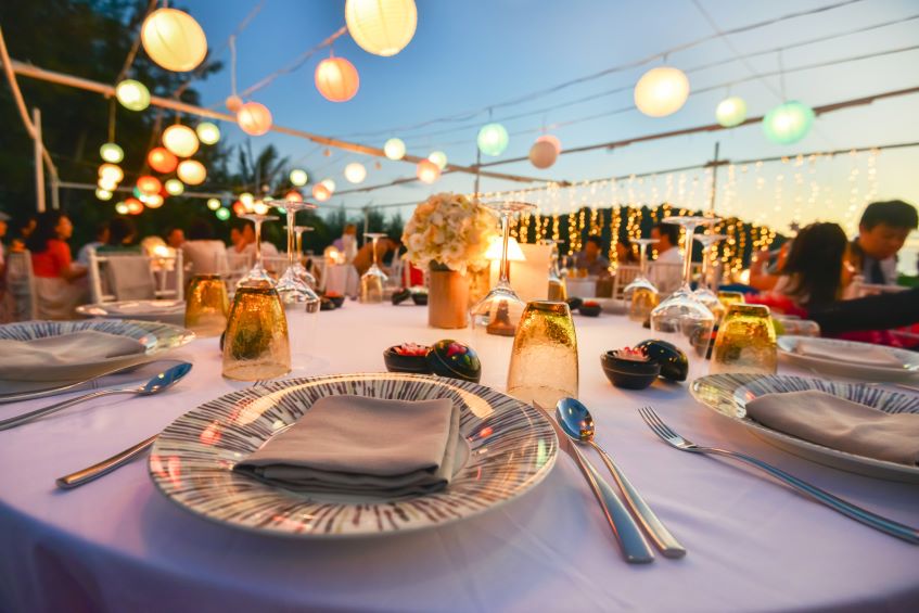 party table setup