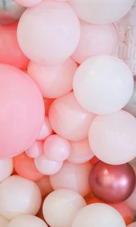 pink balloons