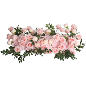 Premade Flower Backdrop Arch/Table Runner Decor - Pink