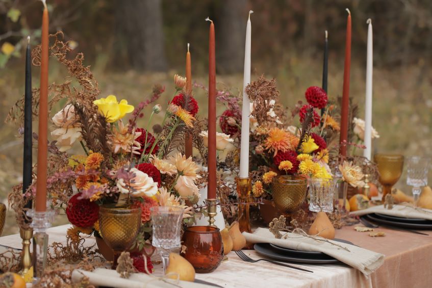 romantic autumn wedding