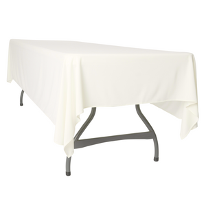 Scuba 60"x120" Rectangular Tablecloth - Ivory