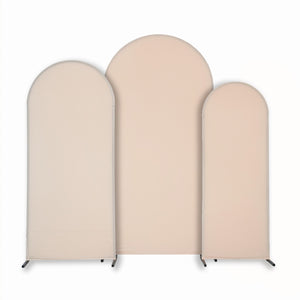 Spandex Covers for Trio Arch Frame Backdrop 3pc/set - Champagne