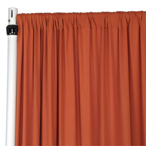 Spandex 4-way Stretch Drape Curtain 10ft H x 60" W - Rust