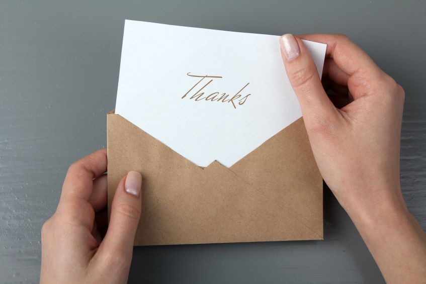 thank you card