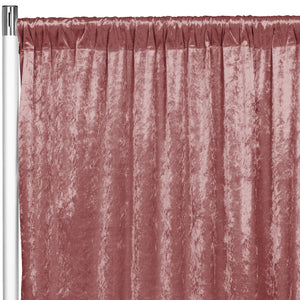 Velvet Drape/Backdrop Curtain Panel - Dark Dusty Rose/Mauve