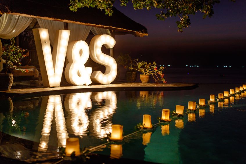 wedding marquee letters