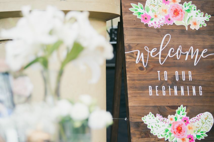 wedding signage