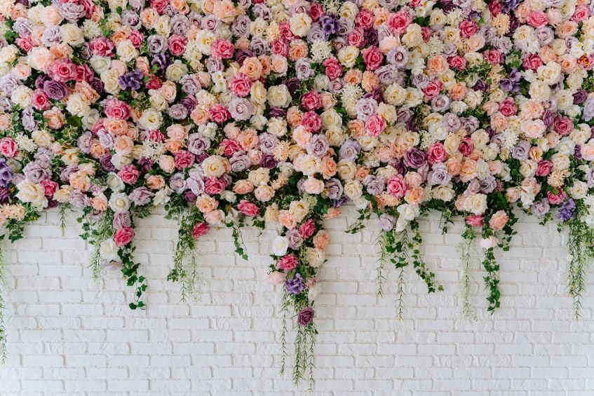wedding wall flower