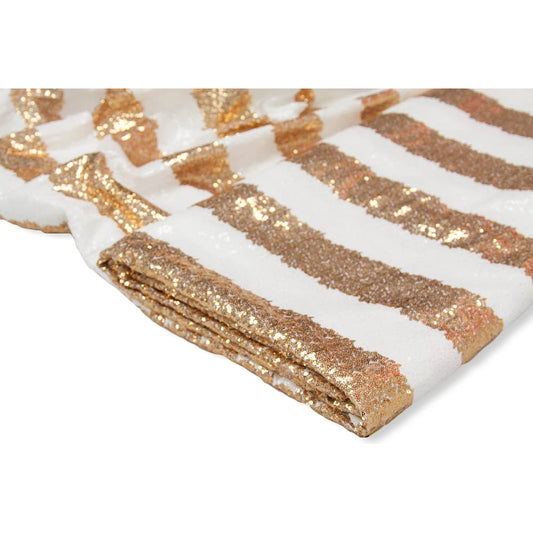 Wholesale Glitz Stretch Mini Sequin Fabric Gold 30 yard bolt