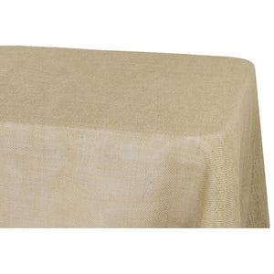 Burlap 90"x156" Rectangular Tablecloth - Natural Tan