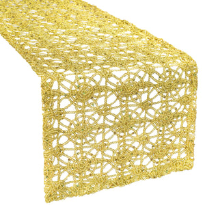 Chemical Lace Table Runner - Gold