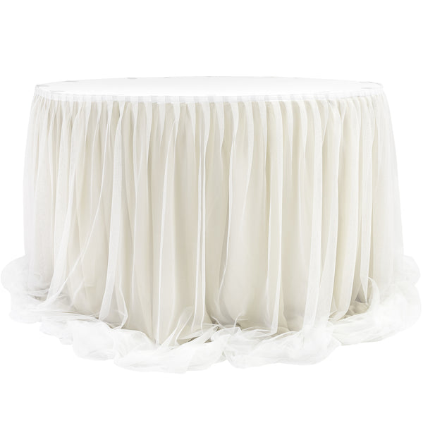 long white tablecloth