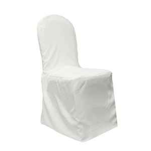 Polyester Banquet Chair Cover - Light Ivory/Off White