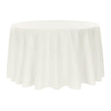 Economy Tablecloth 132" Round - Off White– CV Linens