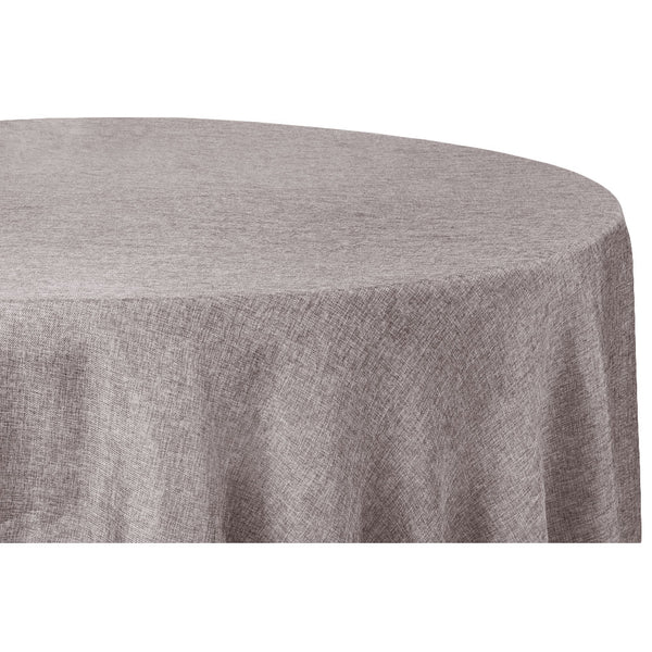 gray round tablecloth