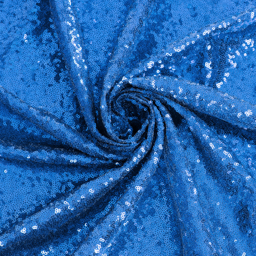 5 yards GLITZ Sequins Fabric Bolt - Royal Blue– CV Linens