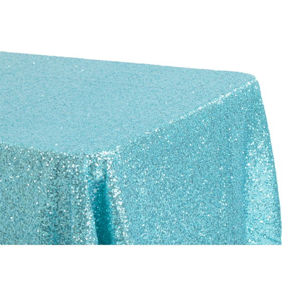 turquoise tablecloth