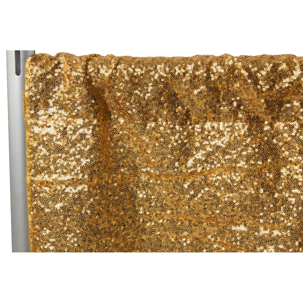 Image of Glitz Sequin 8ft H x 52" W Drape/Backdrop panel - Gold