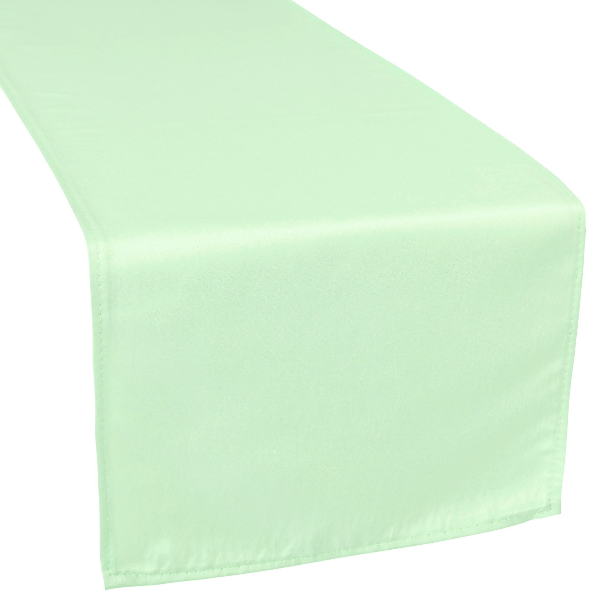 Image of Lamour Satin Table Runner - Mint Green